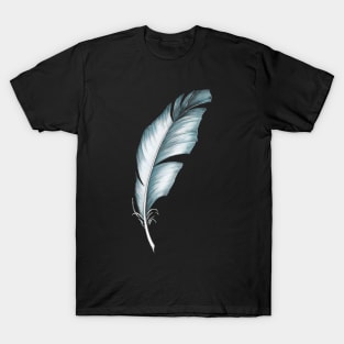 Blue feather T-Shirt